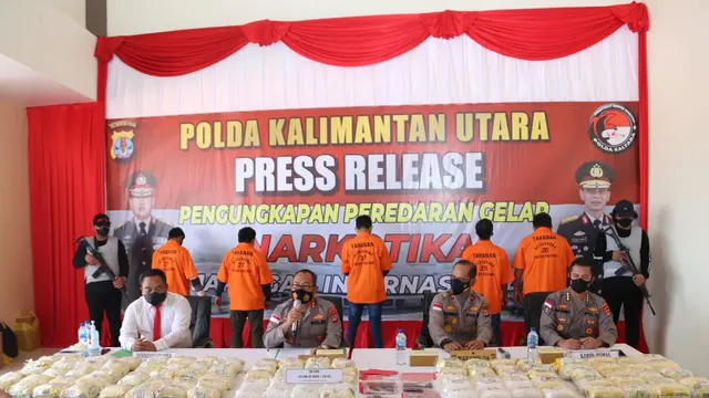 Amankan Ratusan Kilogram Narkoba, Polda Kaltara Catat Sejarah Tangkapan Narkoba Terbanyak